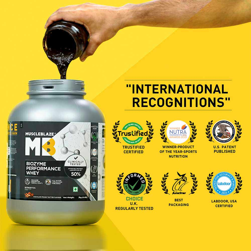 MuscleBlaze Biozyme Performance Whey 2kg