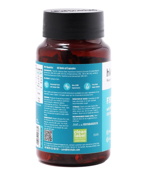 HK Fish Oil 1000mg EPA and DHA 120mg