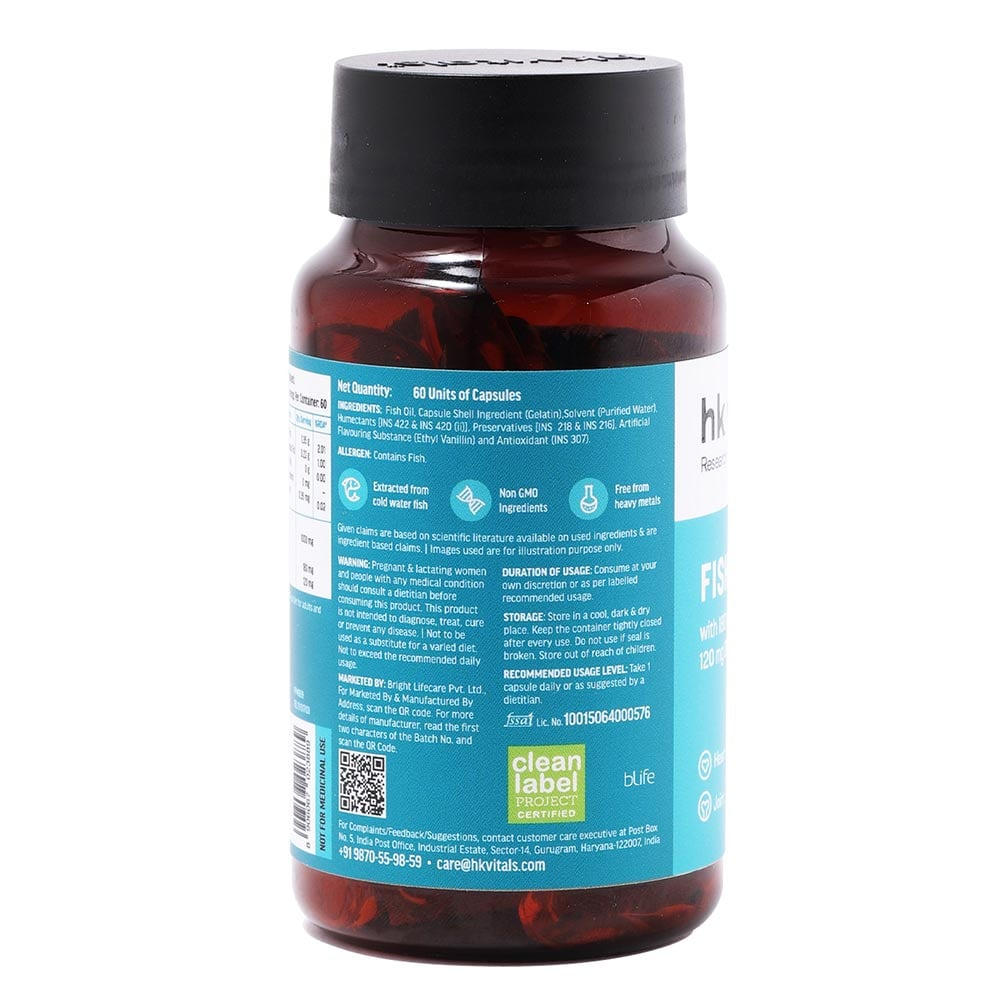 HK Fish Oil 1000mg EPA and DHA 120mg