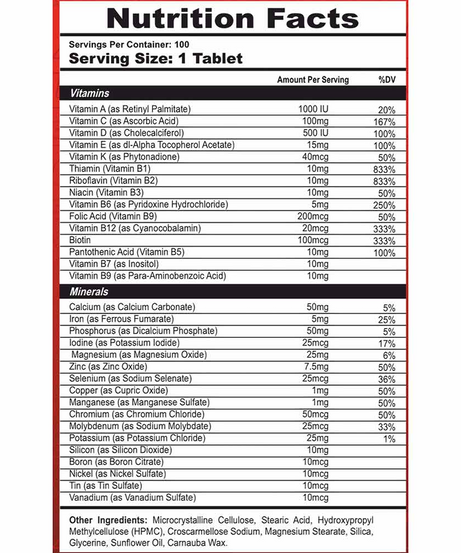 Americanz Muscles Professional Multi-Vitamin