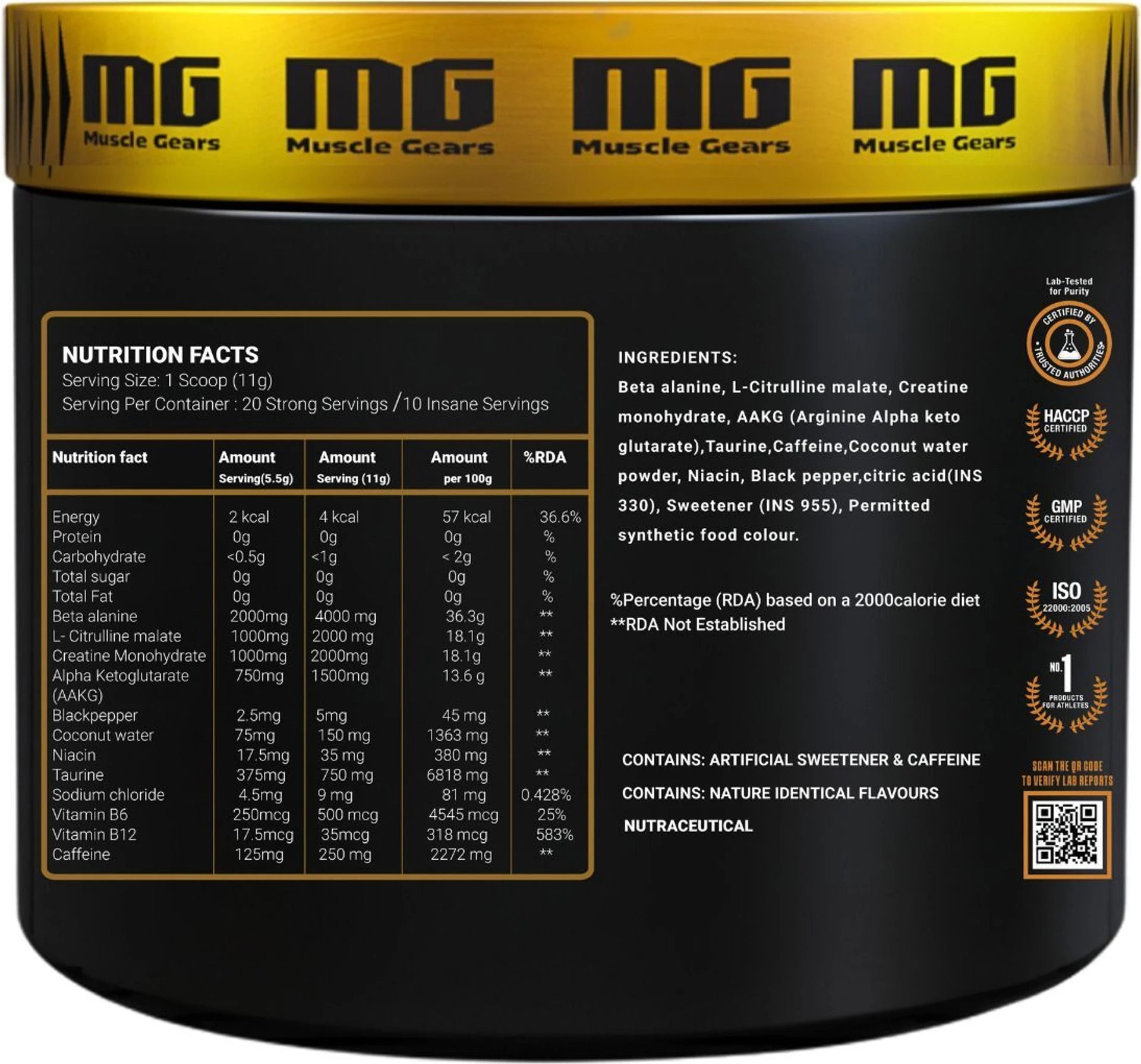 Muscle Gears Nuclear Preworkout 330g
