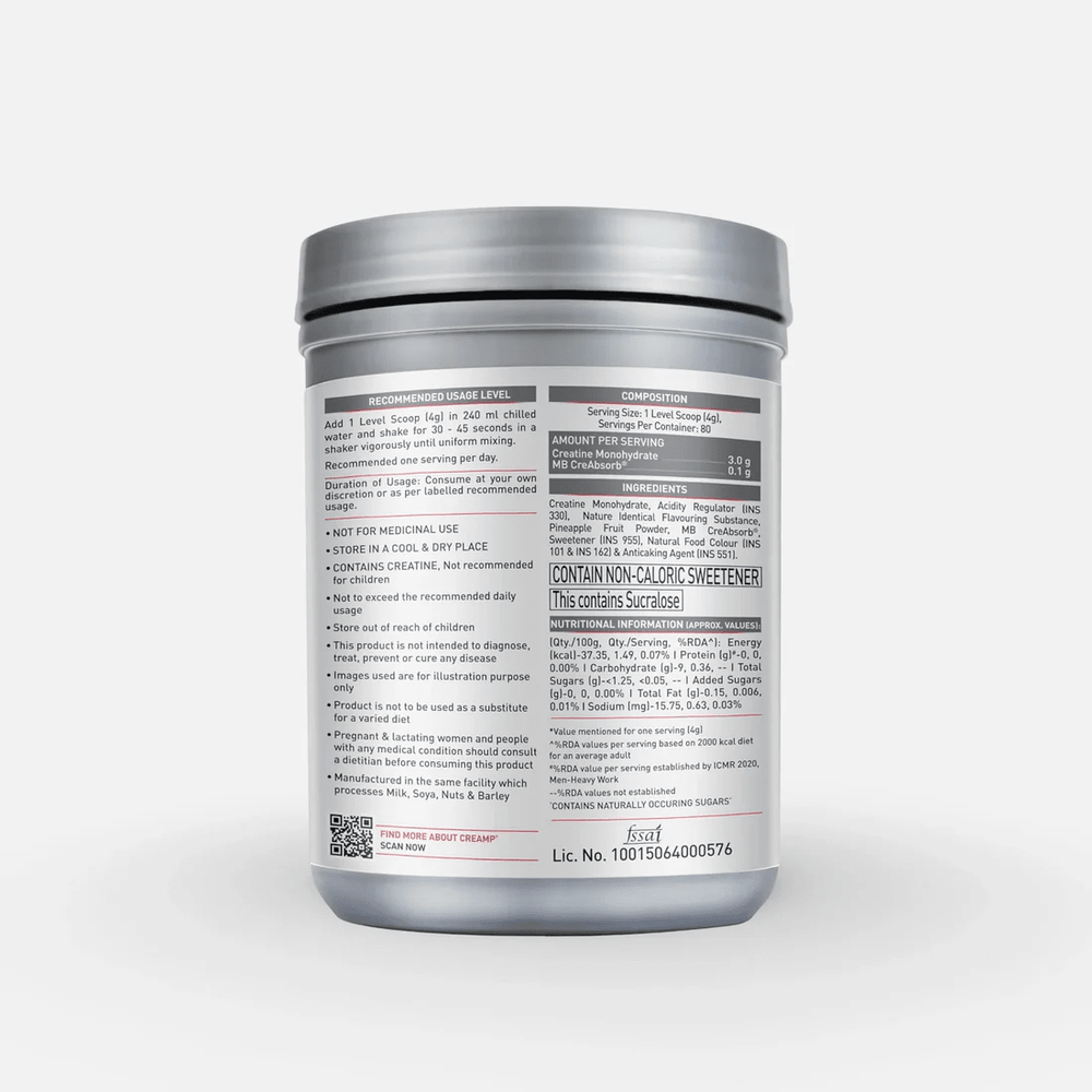 MuscleBlaze Creamp Creatine Monohydrate 320g