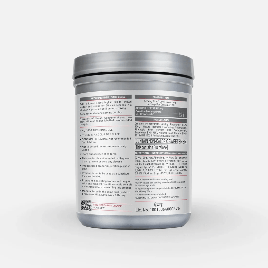 MuscleBlaze Creamp Creatine Monohydrate 320g