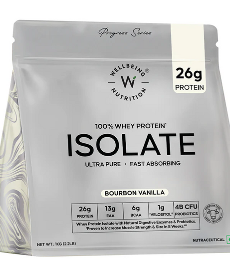 Wellbeing Nutrition 100% Whey Protein Isolate 1kg