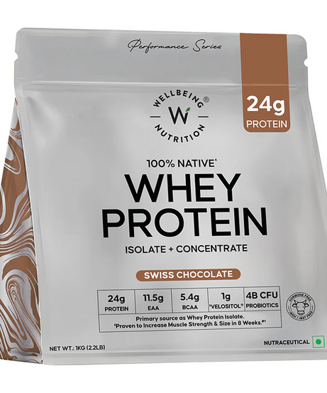 Wellbeing Nutrition 100% Native Whey Protein 1kg