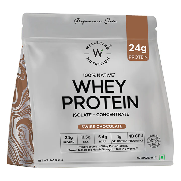 Wellbeing Nutrition 100% Native Whey Protein 1kg